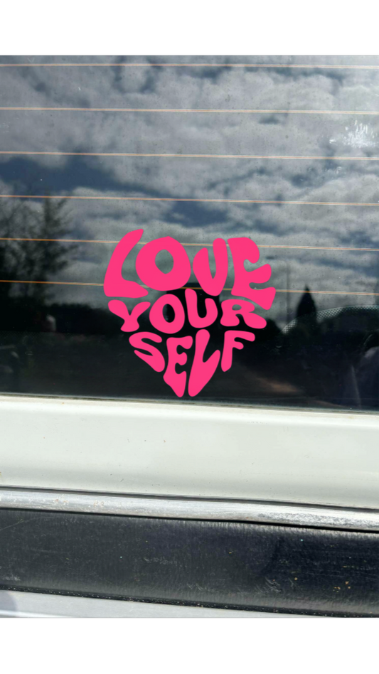 LOVE YOURSELF sticker